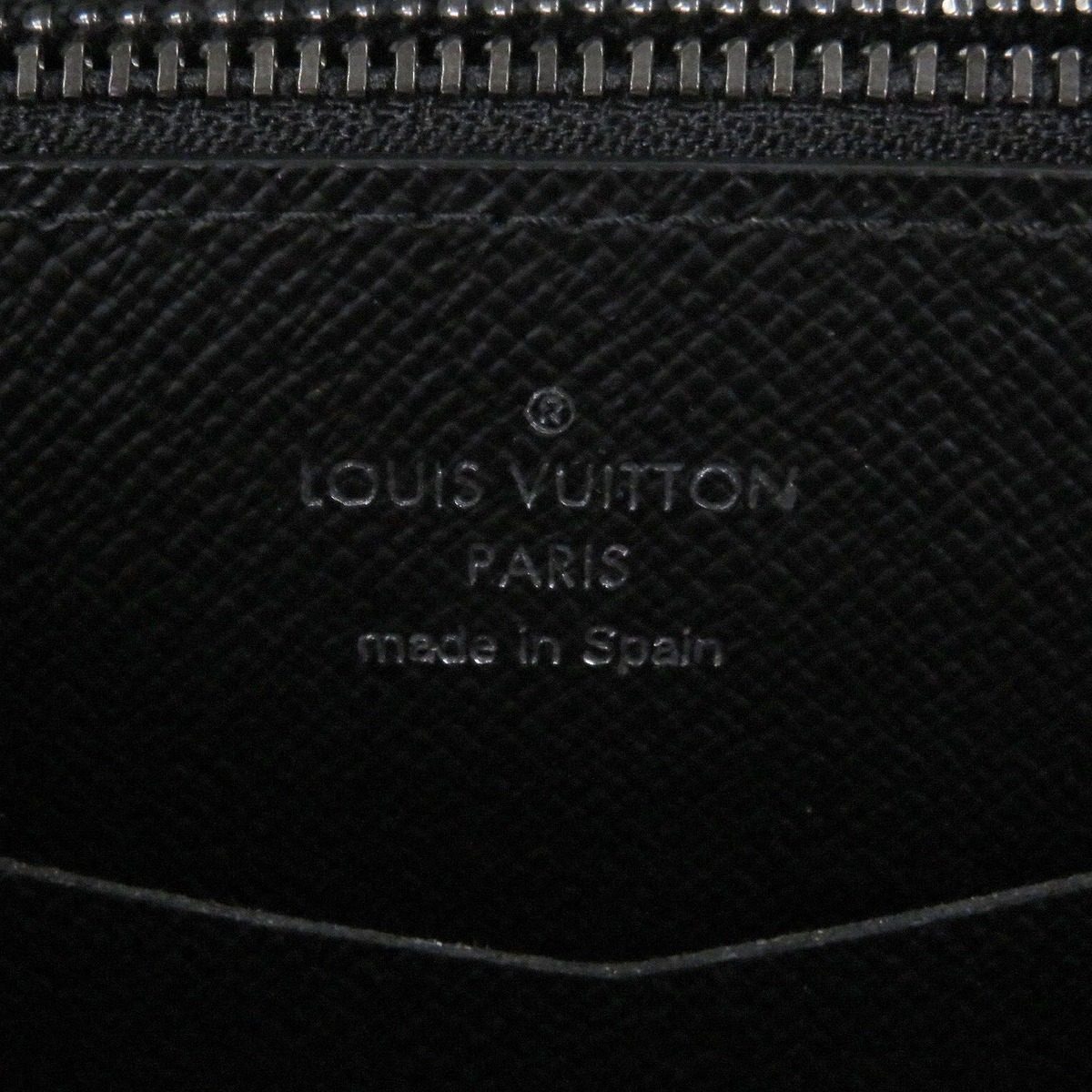 Louis Vuitton Zippy XL Monogram Eclipse Canvas Zip Around Wallet Organizer Black — view 8
