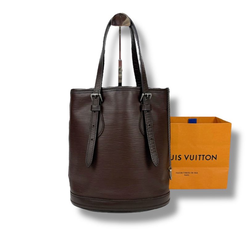 Louis Vuitton Bucket PM Bucket Bag Bucket Bag Marais Epi Leather Brown