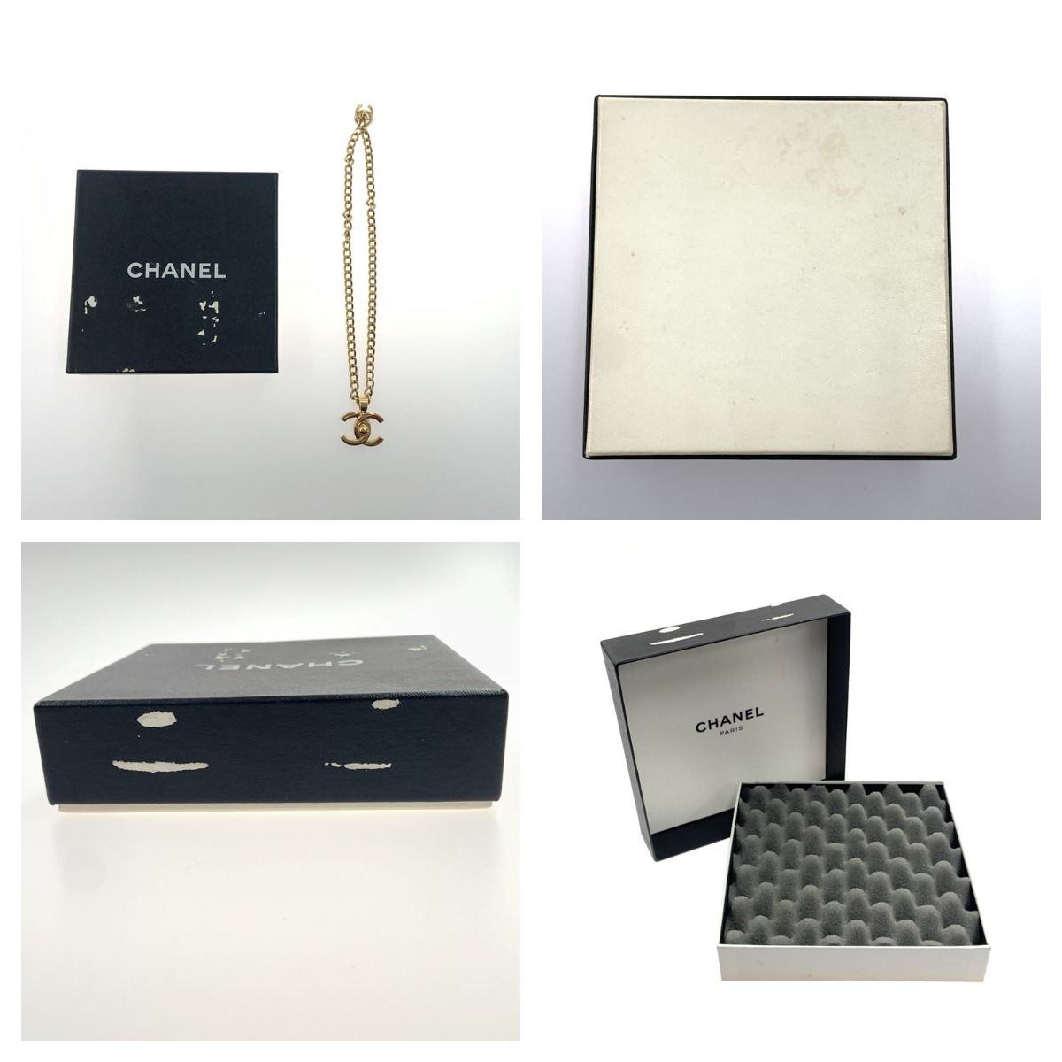 Chanel Cocomark Turnlock 96p Chain Necklace Gold