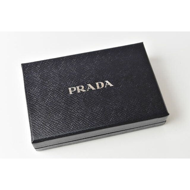 Prada Key Ring Holder Bag Charm Logo 2 Pp154 070 F0002 Nero Black — view 4