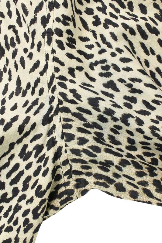 Saint Laurent Paris 13AW 323951 Ym30p Baby Cat All Over Long Sleeve Shirt Men 39