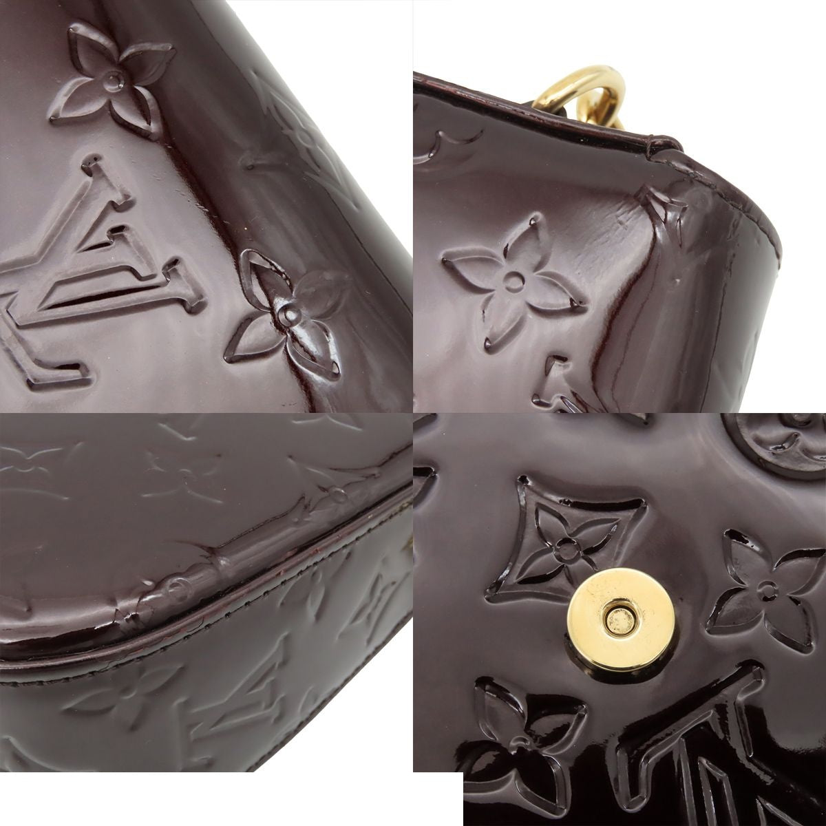 Louis Vuitton Rodeo Drive Amarante Monogram Vernis Shoulder Bag — view 8