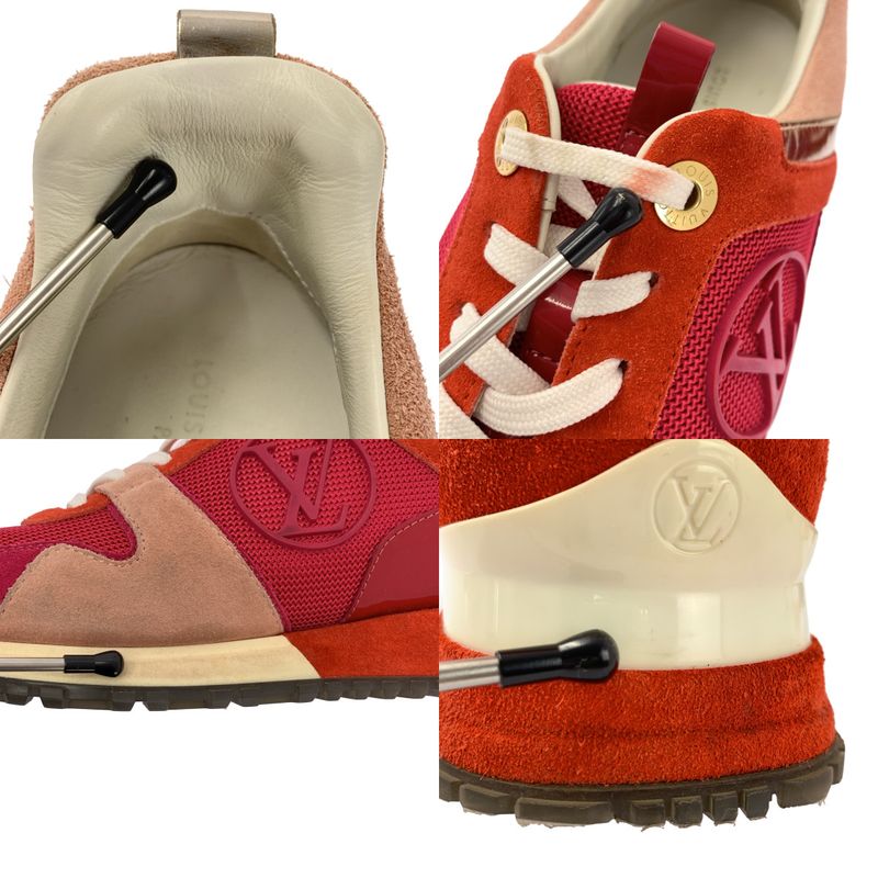 Louis Vuitton - Suede Leather Runaway LV Circle Logo Sneakers - 38 - Bordeaux