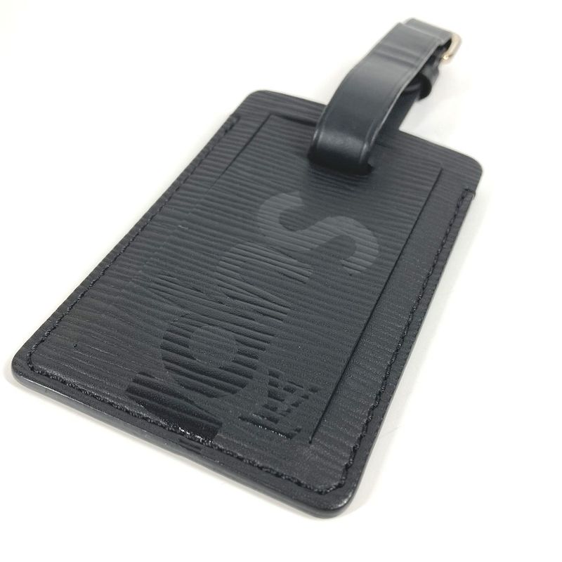 Louis Vuitton Name Tag Supreme Collaboration M67726 Epi Leather Noir Black
