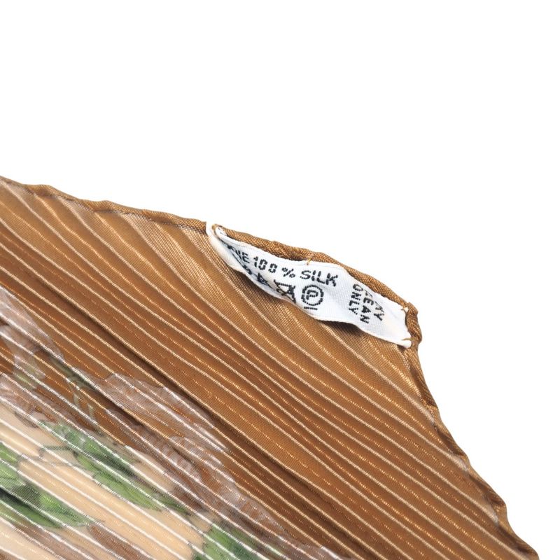 Hermes AU Coeur DES BOIS In The Woods Scarf Carreplicée All Silk Pleated Shawl
