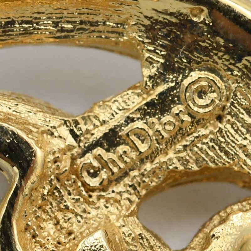 Christian DIOR Brooch Moon Rhinestones Approx 9.8g Accessories With Box H10469-2