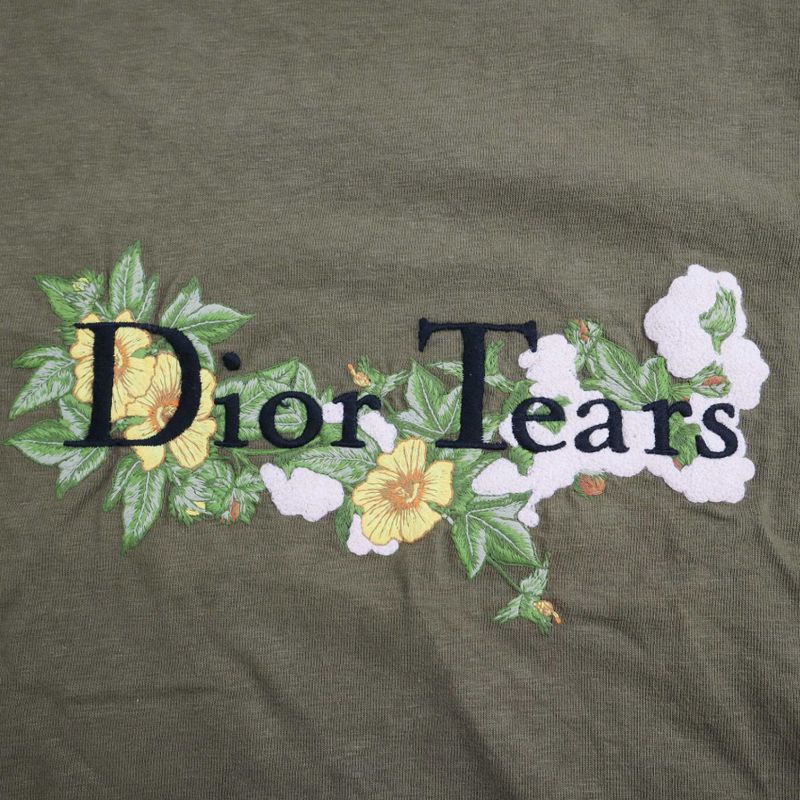 Dior X Denim Tears Dior Denim Tears 23aw Embroidery Logo T-Shirt 393j696i0849