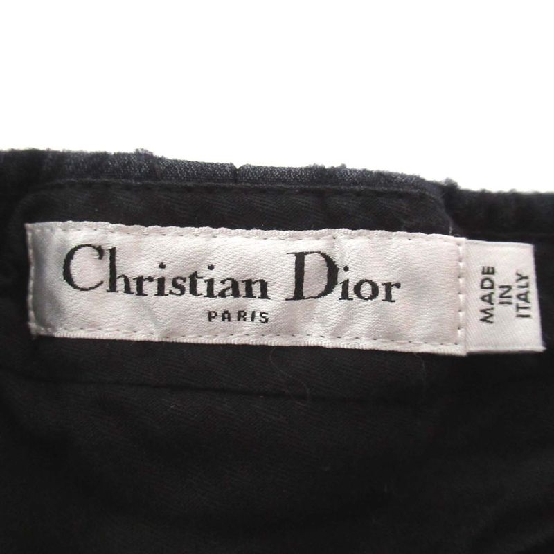 Christian DIOR Wool Silk Blend Shorts Culottes F36 Size Black Women's Used