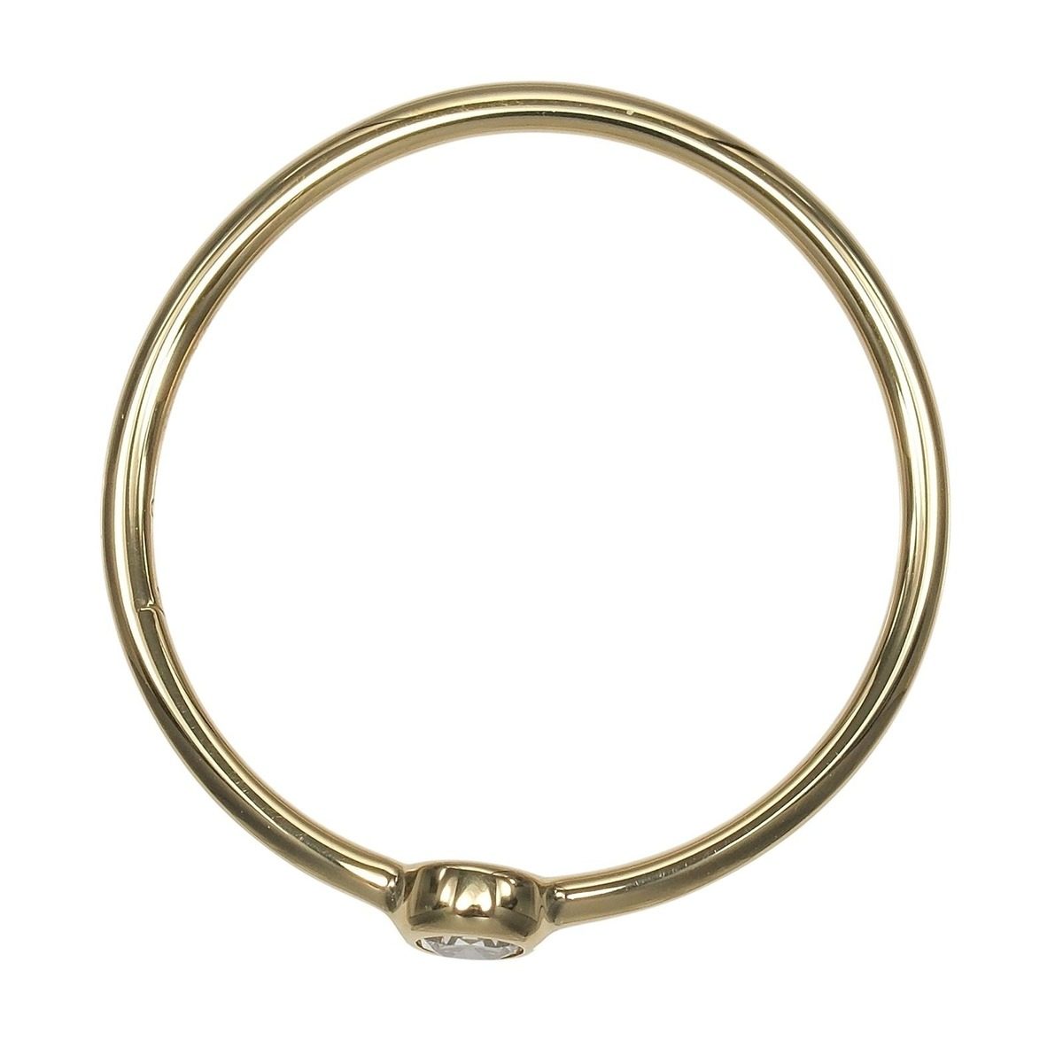 Tiffany & Co Wave Single Row 18k Yellow Gold Diamond Ring — view 10