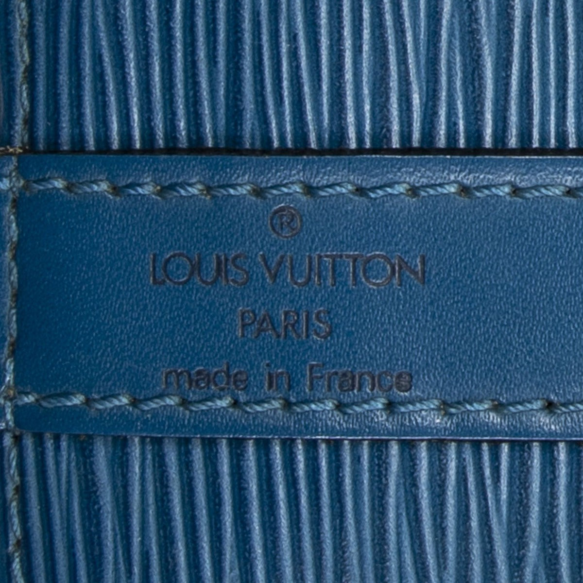 Louis Vuitton Noe Blue Epi Handbag — view 10