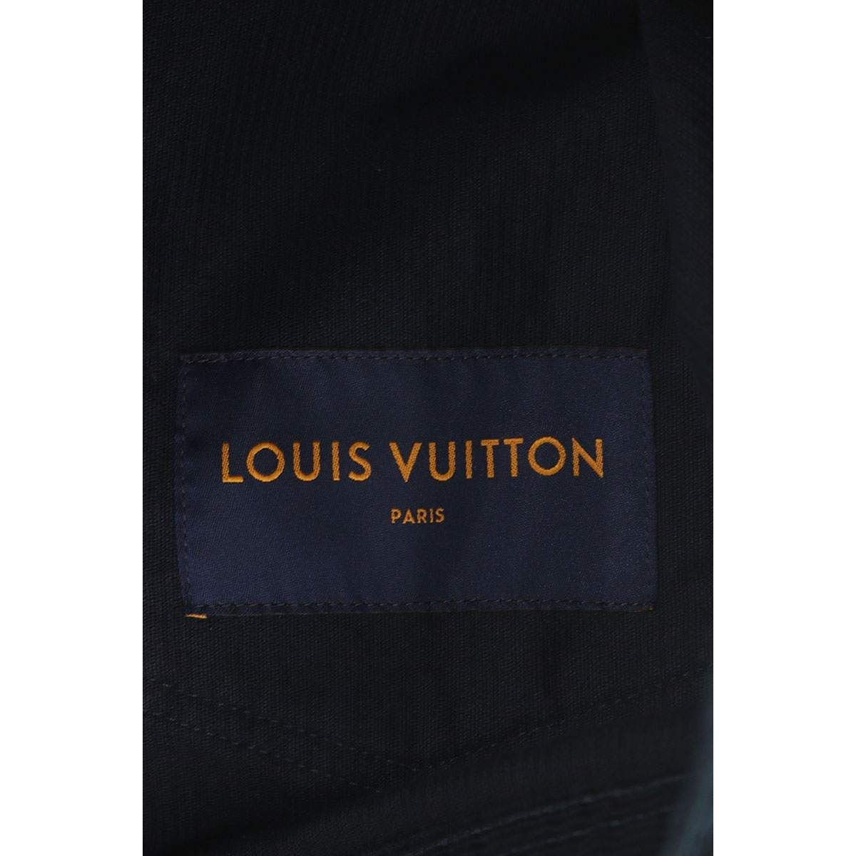 Louis Vuitton Cotton Corduroy Coveralls Jacket 44 Black — view 3