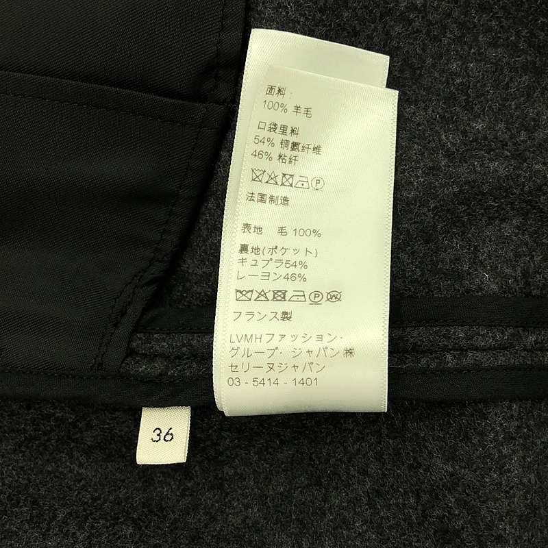 Celine Wool Wrap Skirt - 36 - Grey - Women's