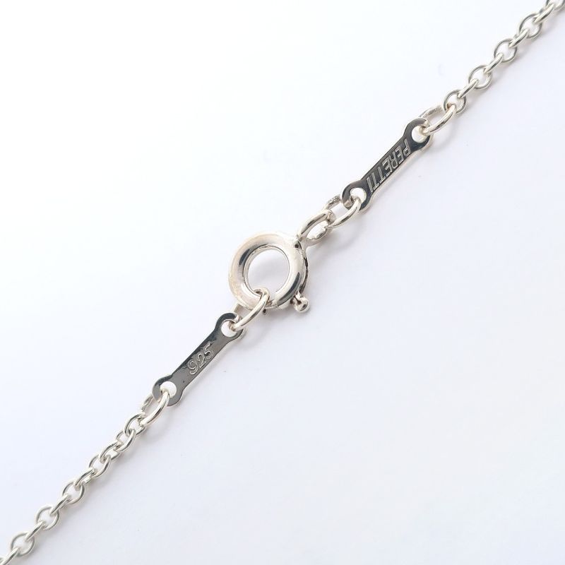 Tiffany & Co Open Heart Medium Elsa Peretti 925 Silver Ladies 9.8g Necklace