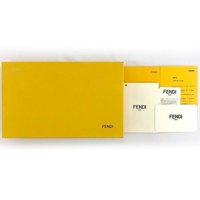 Fendi Foldable Long Wallet Gray Peekaboo 8m0377