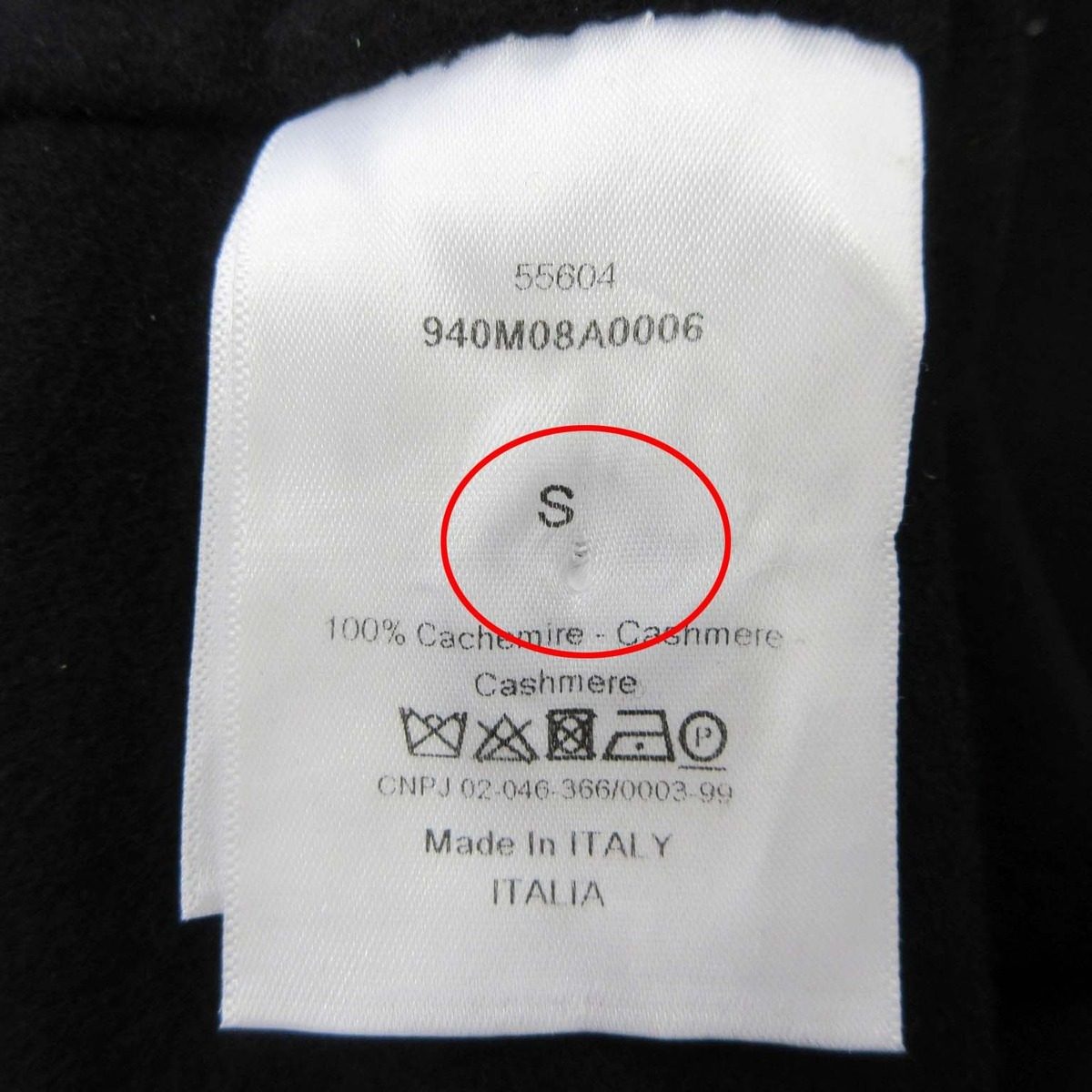 Dior Double Face Cashmere Melton Cloak Coat Oversize S Black — view 11