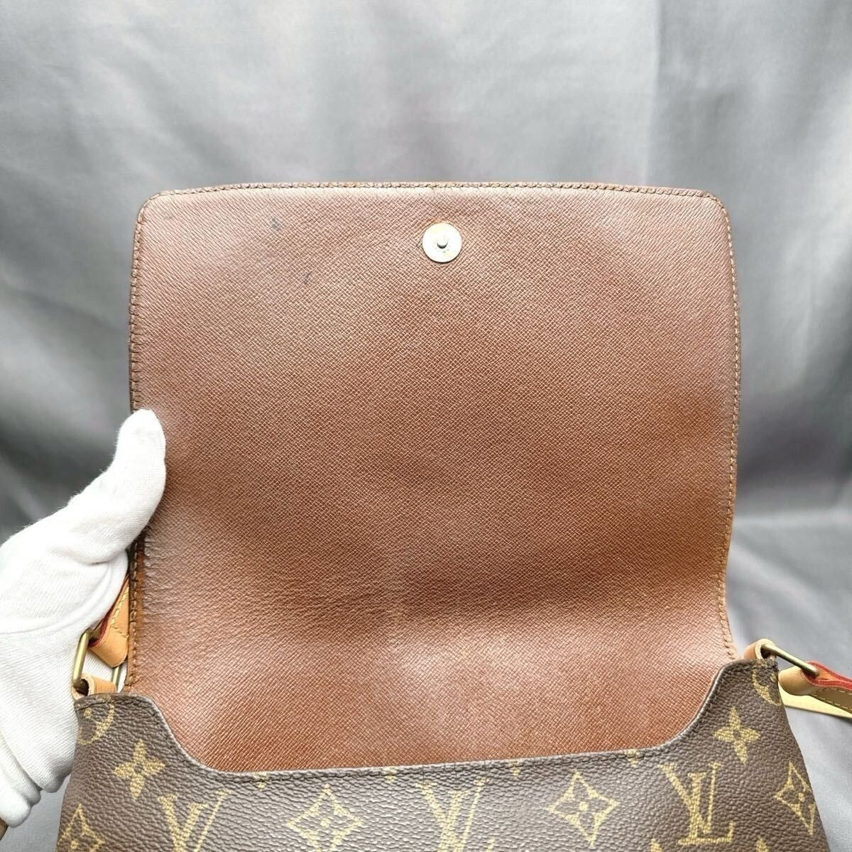 Louis Vuitton Monogram Musette Tango Crossbody Shoulder Bag Brown Tan