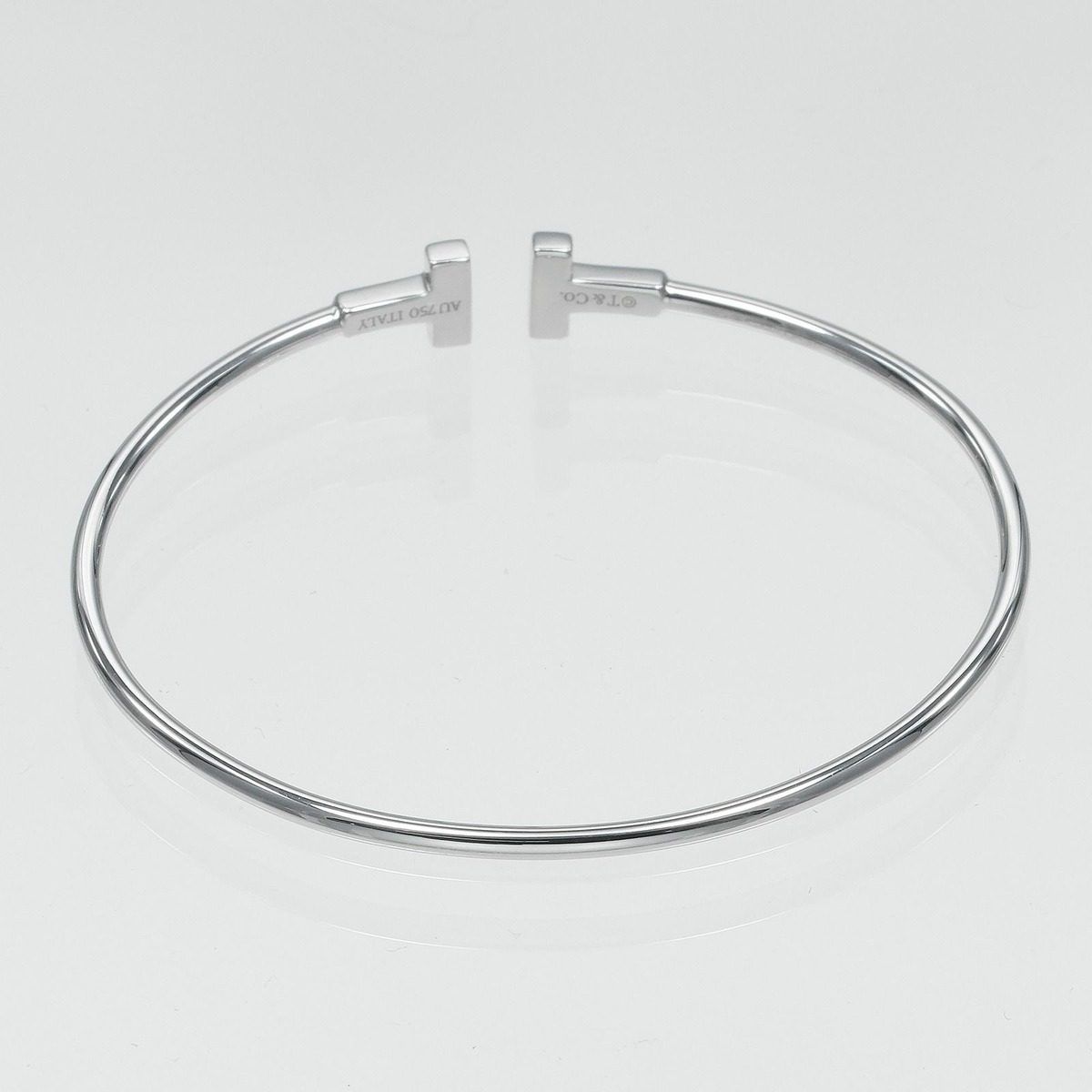 Tiffany & Co T Wire Narrow Gold Bracelet — view 8