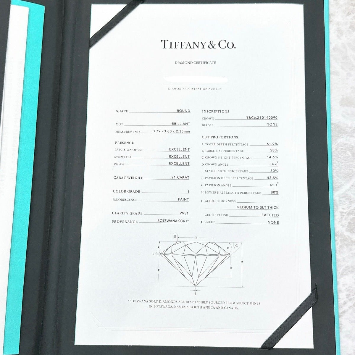Tiffany & Co Harmony Diamond Platinum Ring — view 10
