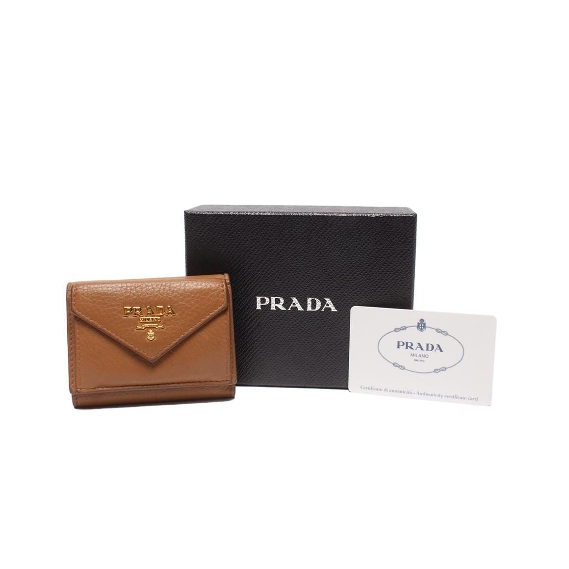 Prada Trifold Wallet Brown — view 10