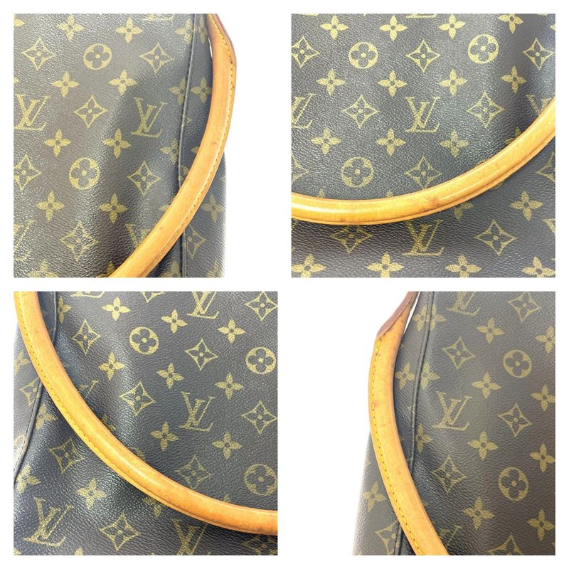 Louis Vuitton M51145 Monogram PVC Looping GM Shoulder Bag Brown 455877 Shoulder