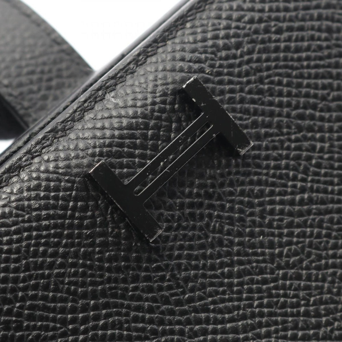 Hermes Bifold Wallet Bearn Souffle Black Leather — view 10
