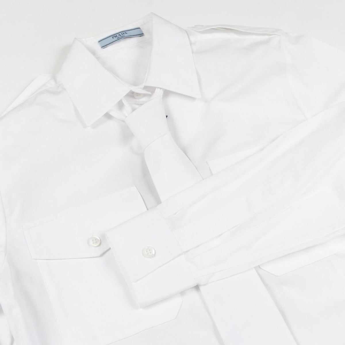 Prada Cotton Shirt Top White — view 6