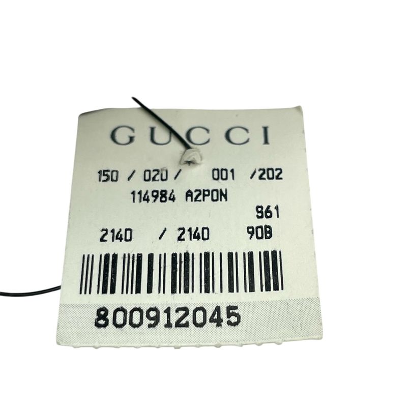 Gucci Belt GG Logo Silver Leather