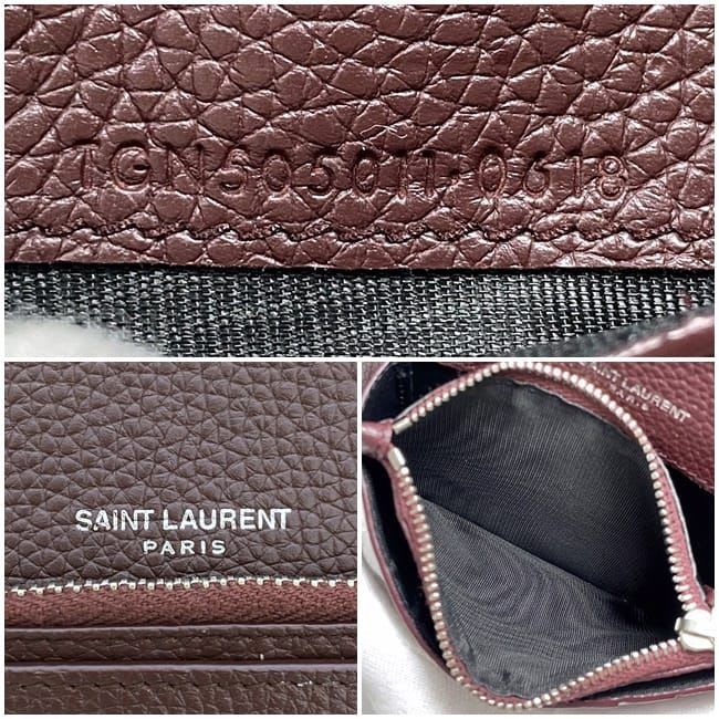 Saint Laurent Bifold Wallet Bordeaux