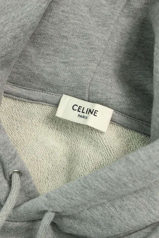 Celine 2y88g670q Loose Hoodie With Logo Print Men's M