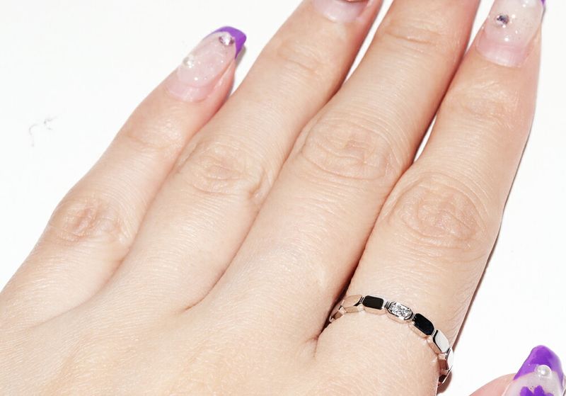 Chanel Pt950 Diamond 2P (approx 002ct) Première Promesse Wedding Ring J4003