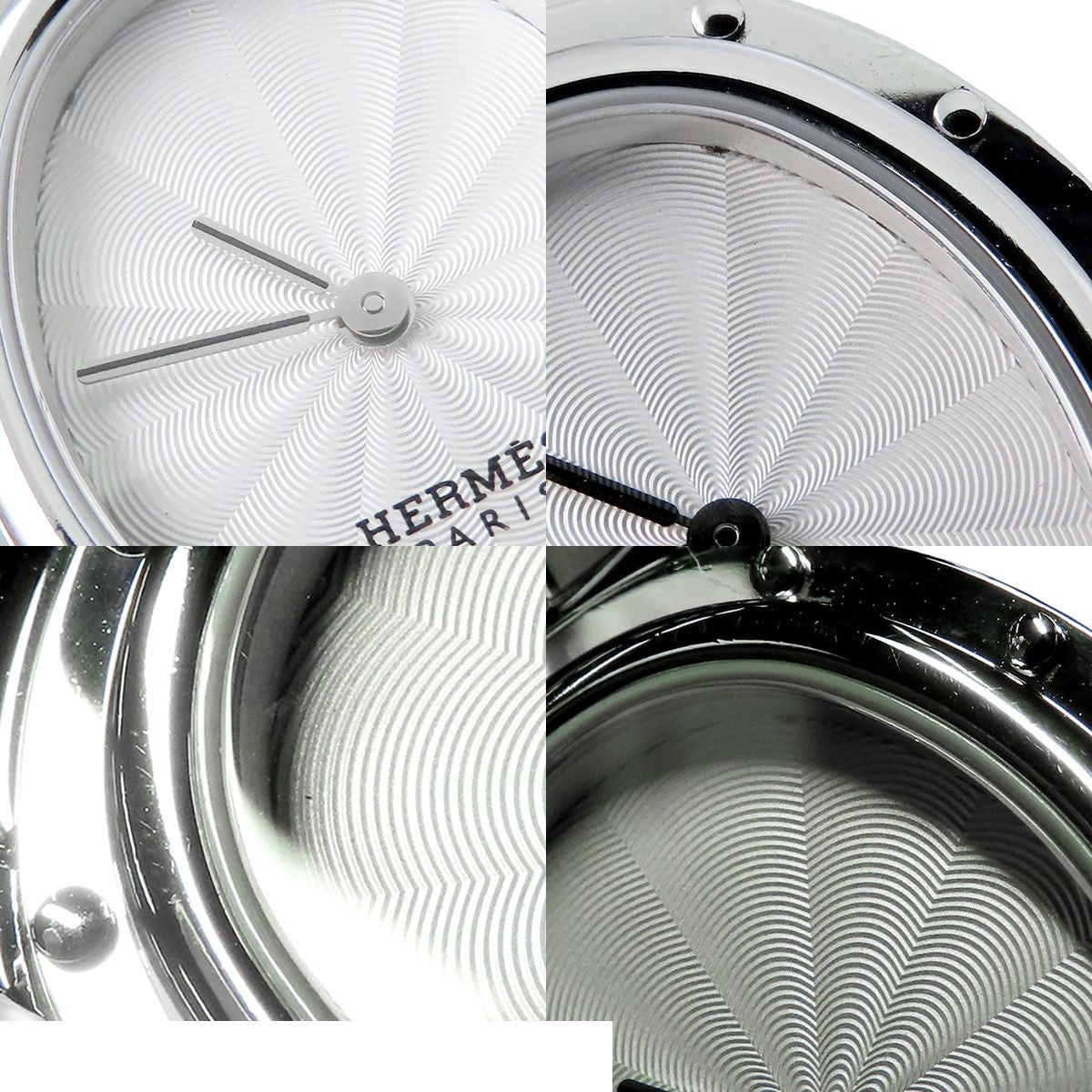 Hermes Clipper Oval Silver SS Watch Quartz — view 8