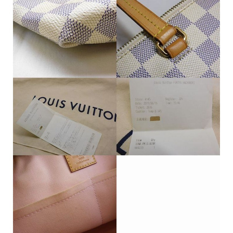 Louis Vuitton Tote Jena PM Damier Azur White — view 6