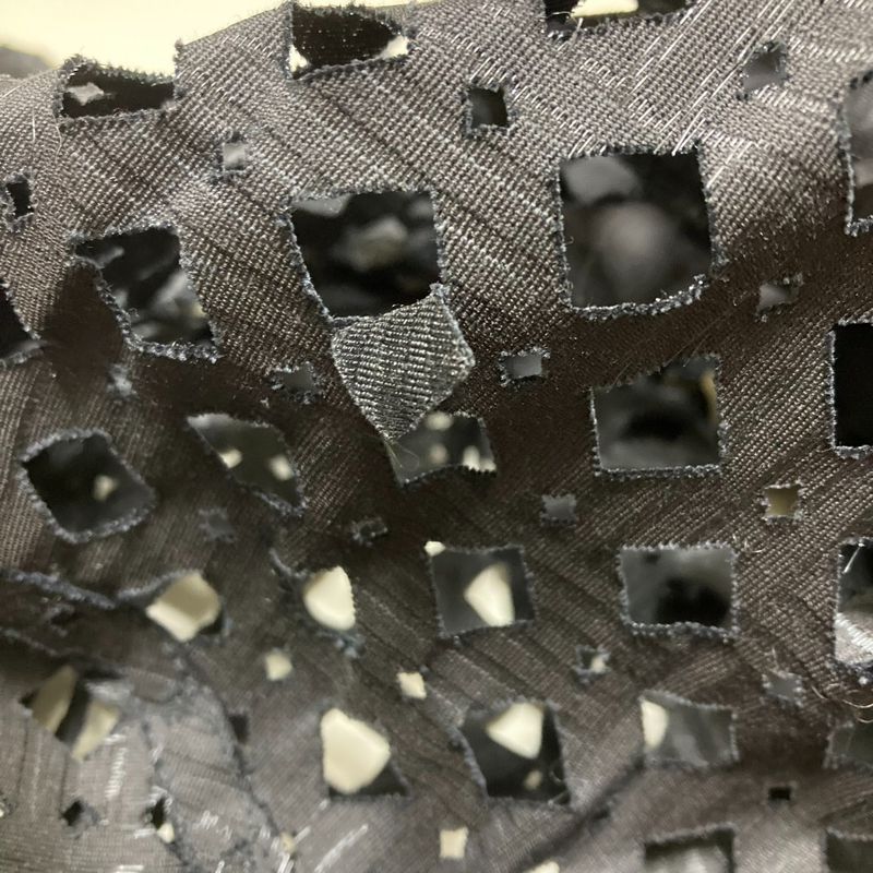 Good Fendi Short Sleeve Cutwork Shirt Blouse Size 40 Black Ladies Used