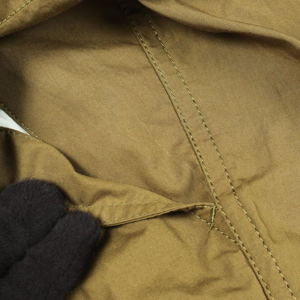 Moncler Pants Genius 2 Short Khaki Green Cotton Shorts — view 12