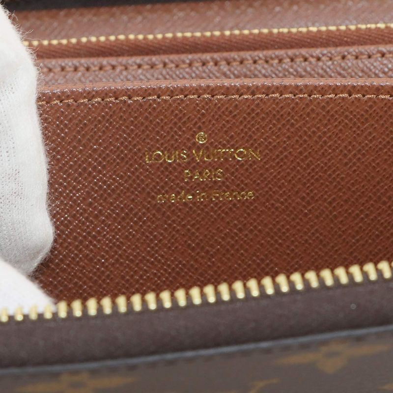 Louis Vuitton Monogram Zippy Wallet Round Zipper Long Wallet Brown M42616