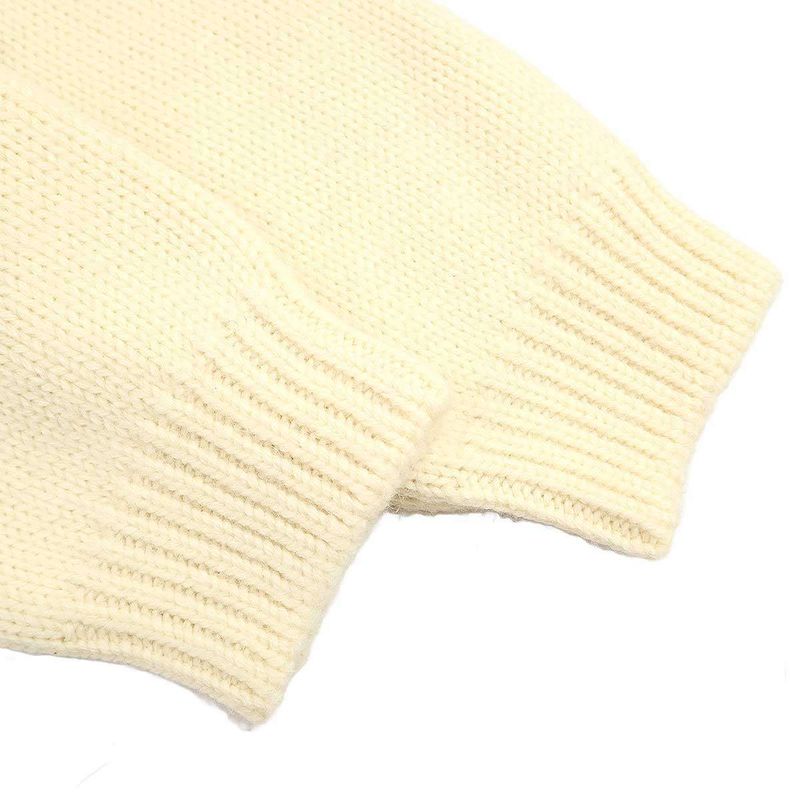 Celine 21aw Oversize D Shetland Crewneck Sweater 2a38q107o Ivory XS