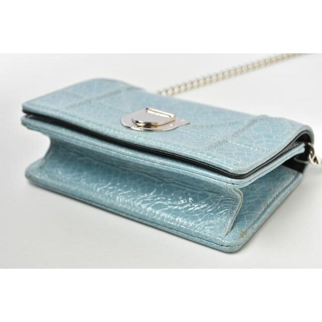 Christian Dior Chain Pouch Mini Wallet Cannage — view 10