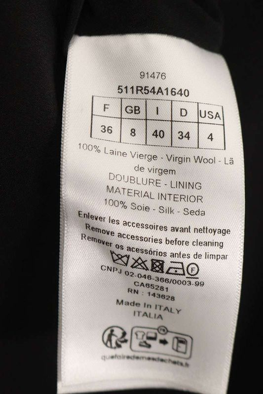 Christian Dior 511r54a1640 Belted Checkered Dress Women 36