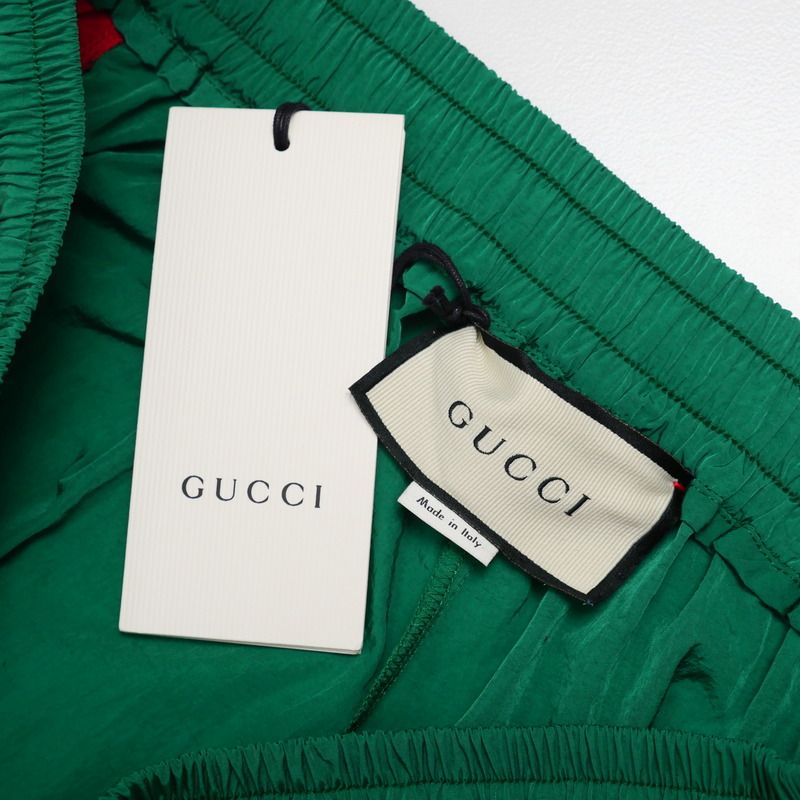Gucci Pants Size S GG Logo Patch Nylon Pants Made In Italy 20240617 Ra0109