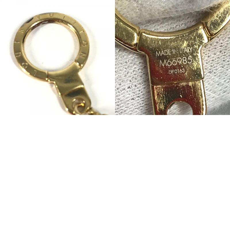 Louis Vuitton Key Holder Chain Iconic M66985 Metal Gold