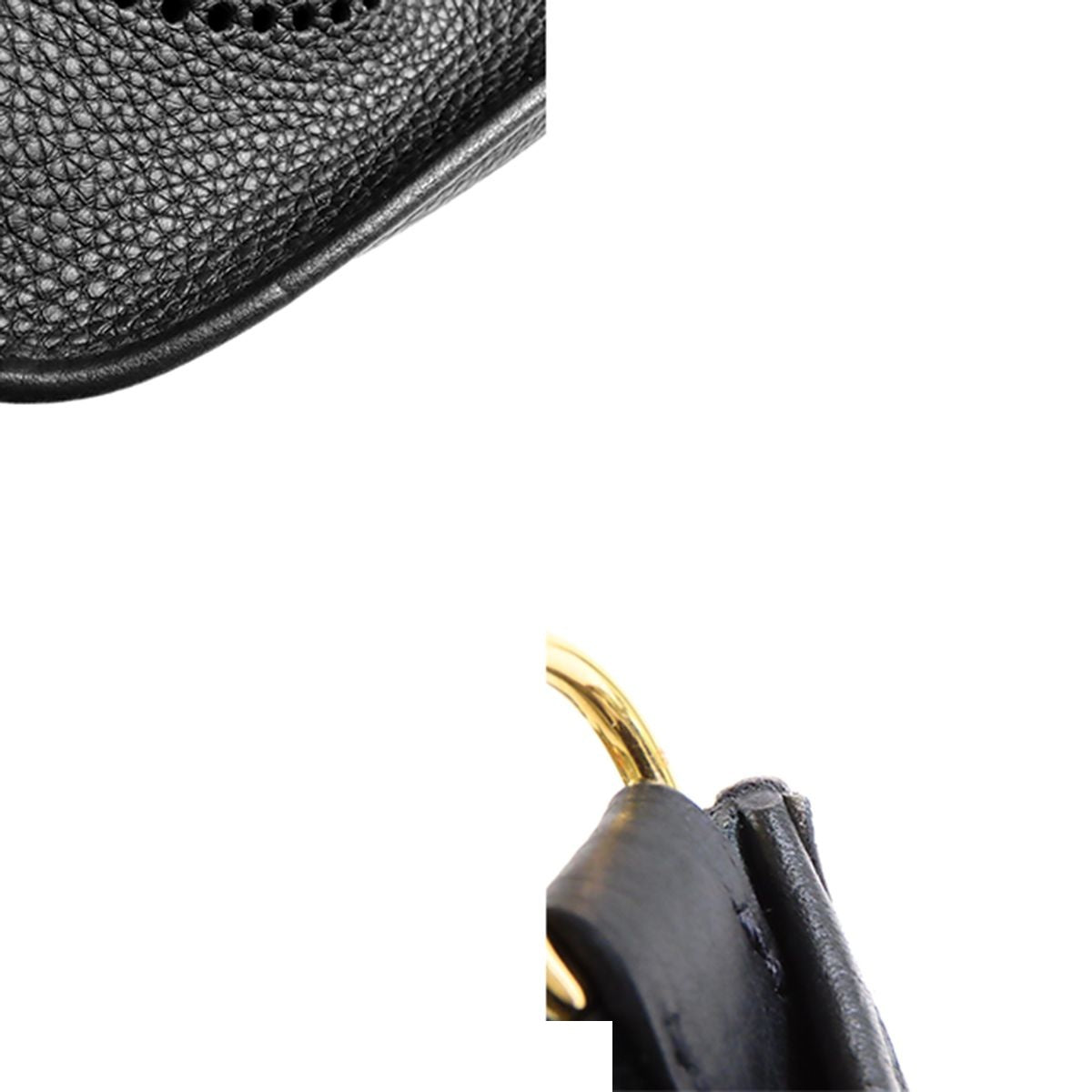 Hermes Evelyne Amazon TPM Black Gold Taurillon Shoulder Bag — view 8