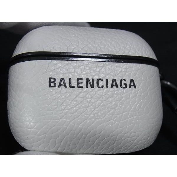 Balenciaga Leather Airpods Case Earphones White Shoulder Bag — view 4