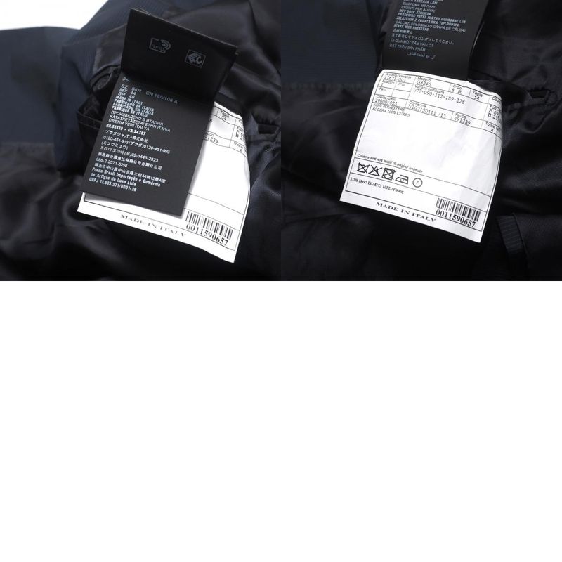 Prada G8240 Tailored Jacket Size 54R Stripe 2B Bleather Single Jacket Triangular