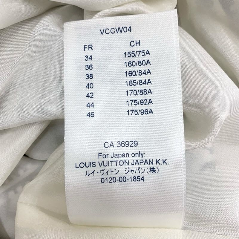 Louis Vuitton Dress Silk Black White Short Sleeve Logo