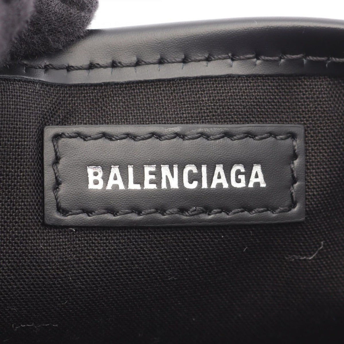 Balenciaga Tote Navy Cabas S Off White Black Ivory — view 4