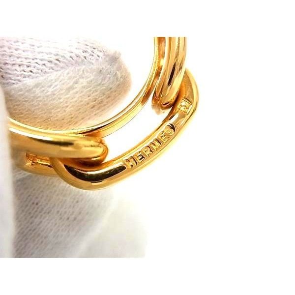 Hermes Chaine D'ancre Lucade Legato Scarf Ring Closure Gold — view 3