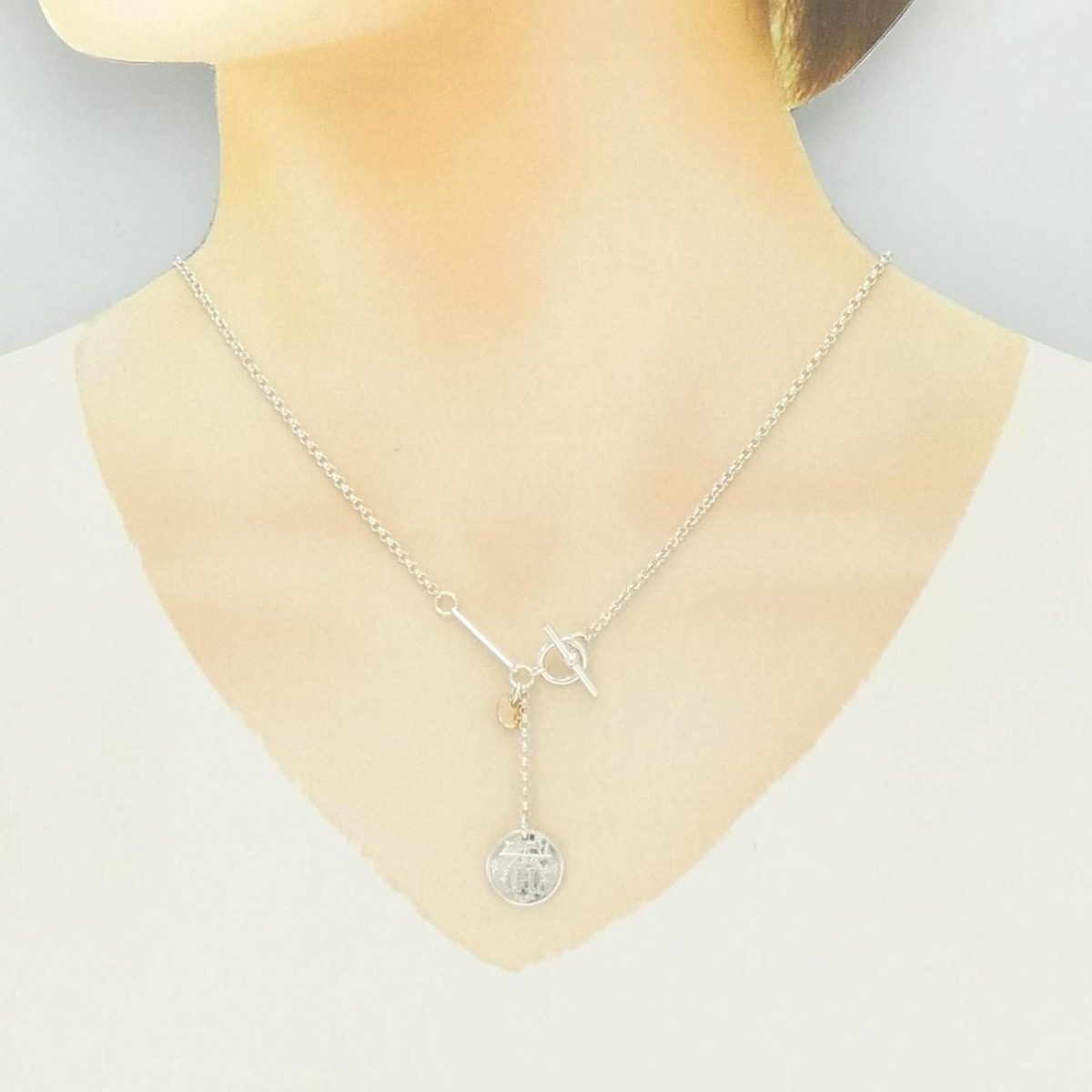 Hermes Exlibris Necklace Silver — view 6