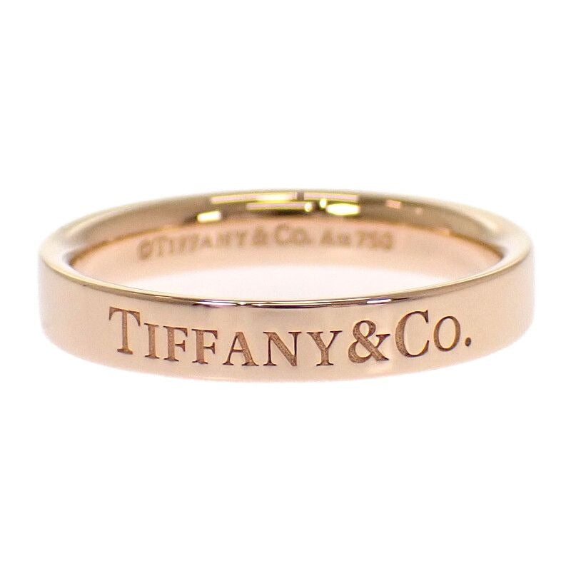 Tiffany & Co Flat Band Ring 18K Pink Gold