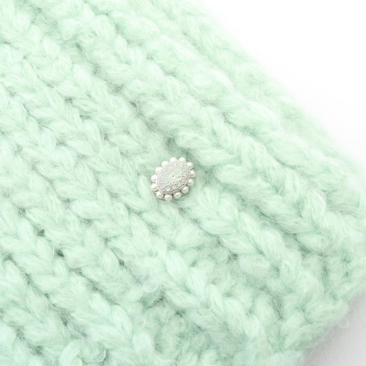 Chanel Muffler CC Logo Wool a Scarf — view 5