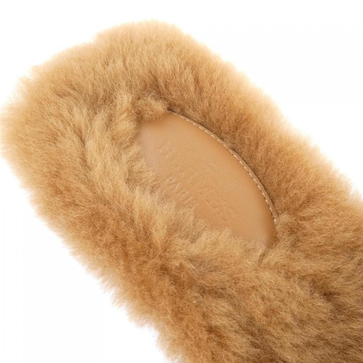 Hermes Oran Shearling Sandals — view 6
